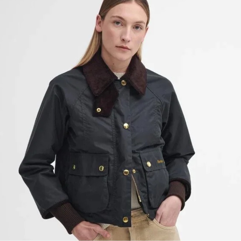 ISO Barbour Beadnell Cropped Waxed Coat size 4 or 6